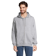Veste zippée à capuche personnalisable Mixte Calipso - Gris Chiné