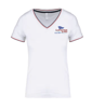 K394 - T-shirt maille piquée col V femme - Différents coloris Couleur BleuTaille S