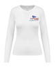 PA444 - T-shirt de sport manches longues femme blanc Taille XS