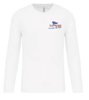 PA443 - T-shirt de sport manches longues homme blanc Taille S